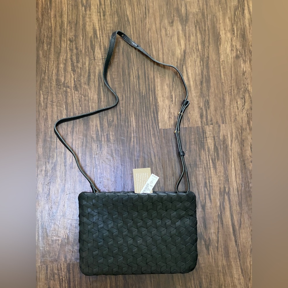 Madewell the puff crossbody bag woven leather edition - Picture 9 of 11